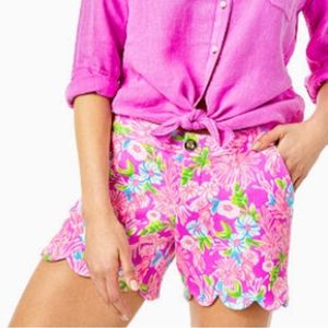 NWT Lilly Pulitzer 5”Buttercup Knit Shorts. Color:Amethyst Moms The World.Size 0
